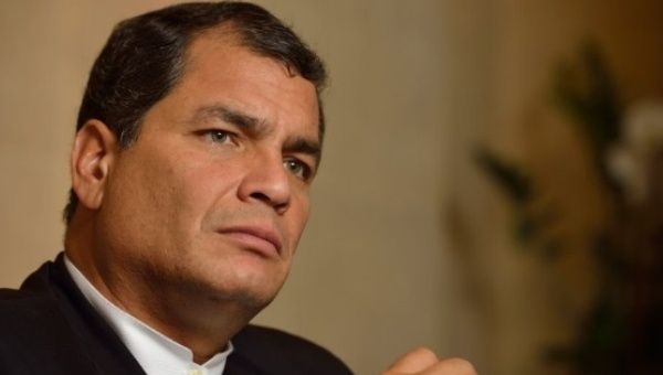 Ecuadorean President Rafael Correa