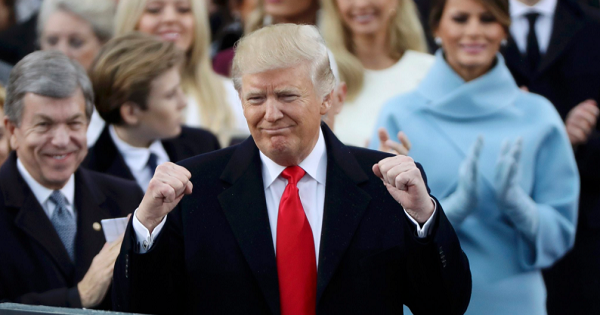 U.S. President Donald Trump at the Inauguration Ceremony