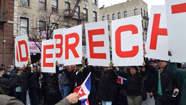 Dominicans Flood New York Streets to Protest Odebrecht Scandal, Corruption
