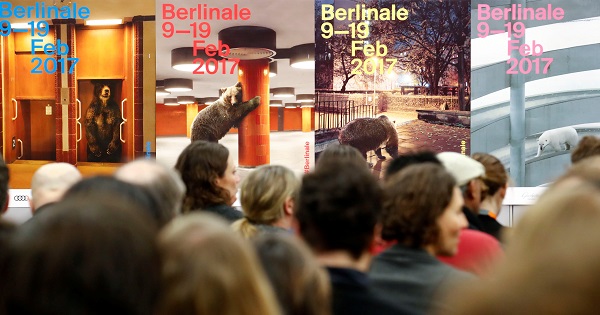Journalists follow the Berlin International Film Festival news conference where the programme is introduced for the upcoming film festival in Berlin.