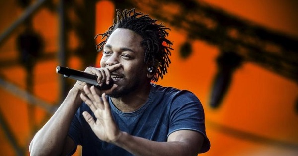 Kendrick Lamar at the Orange Stage, Roskilde Festival July 3, 2015