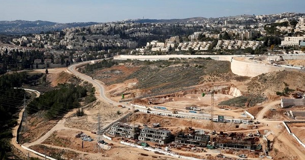 A general view shows the Israeli settlement of Ramot in an area of the occupied West Bank that Israel annexed to Jerusalem.