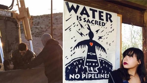 Two coalitions of Native American tribes and allies set up the Two Rivers Camp to fight against the Trans-Pecos pipeline.