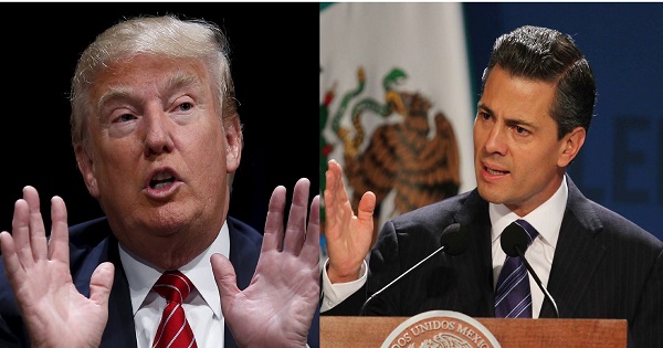 Presidents Donald Trump and Enrique Peña Nieto