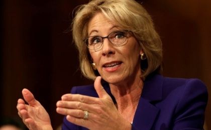 DeVos testifies before the Senate Health, Education and Labor Committee confirmation hearing to be the next secretary of education.