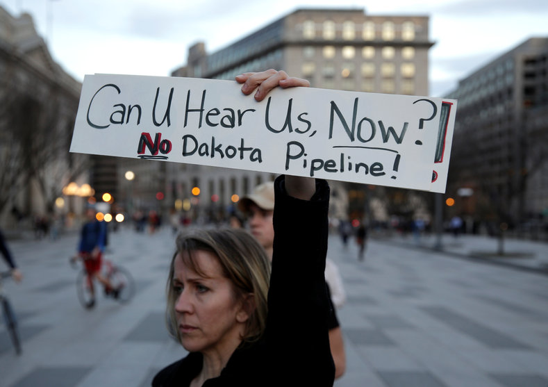 The Dakota Access pipeline company said Wednesday that it will resume construction immediately under Lake Oahe, the segment of the path that had been blocked after months of international protests to protect tribal sacred lands and the drinking water of local residents.