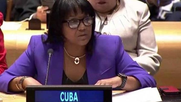 Cuban permanent representative to the U.N. Anayansi Rodriguez.