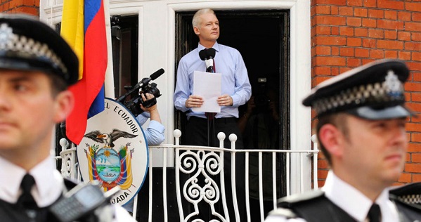 Julian Assange has been trapped in the Ecuadorean embassy in London since the summer of 2012.