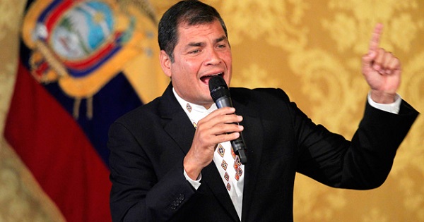 Ecuadorean President Rafael Correa