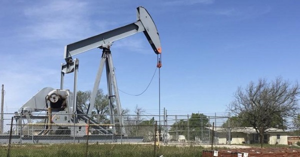 An oil pumpjack is seen in Velma, Oklahoma U.S., April 7, 2016.