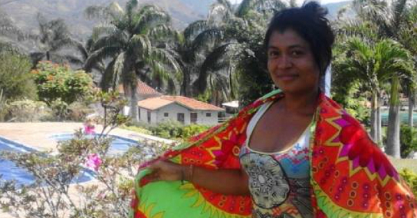Colombian Indigenous activist Alicia Lopez Guisao