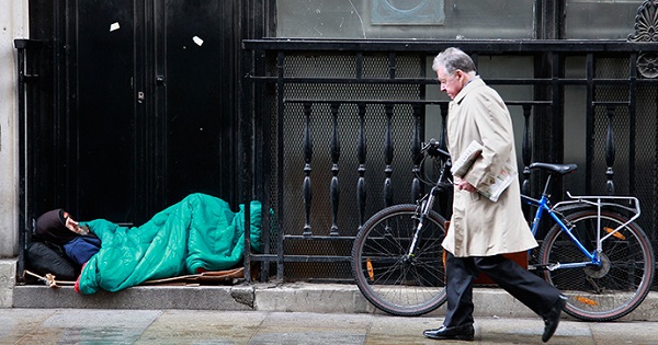Almost half of homeless people in London are citizens of other European countries.
