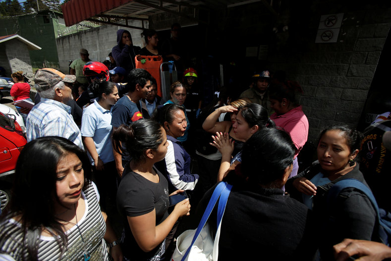 A crowd of relatives, many of them wailing with grief, gathered outside the Virgen de Asuncion home in the municipality of San Jose Pinula, some 15 miles southwest of the capital, Guatemala City.