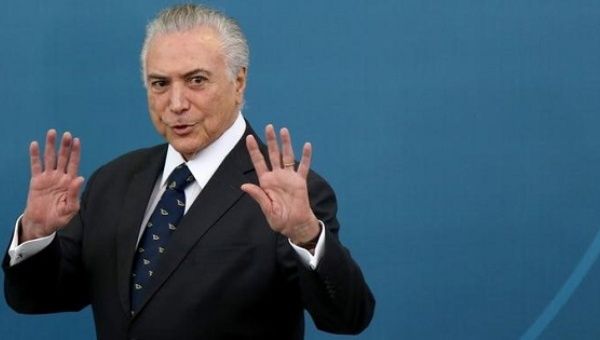 Brazil's Michel Temer has been under harsh fire since being installed as president last August after an impeachment process condemned as a coup.