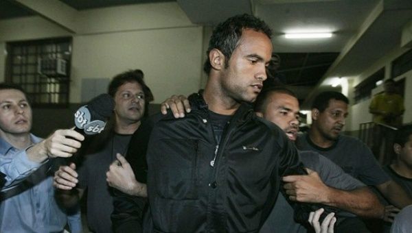 Bruno Fernandes de Souza is facing a 22-year sentence for ordering the torture and murder of his ex-girlfriend.