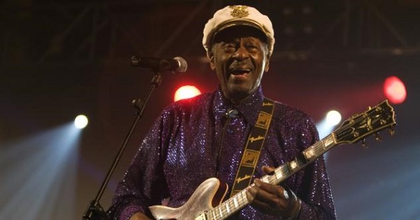 Rock and roll legend Chuck Berry performs during a concert in Burgos, northern Spain, Nov. 25, 2007.