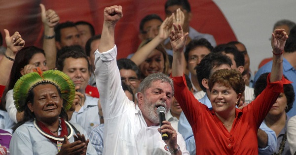 Lula da Silva and Dilma Rousseff in Belem.