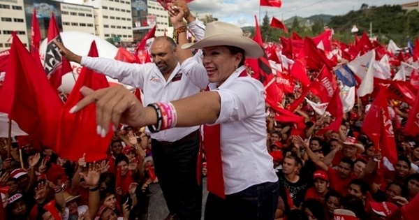 Xiomara Castro is the first woman presidential candidate in Honduras.
