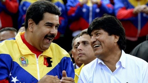 Venezuelan President Nicolas Maduro and Bolivian President Evo Morales.
