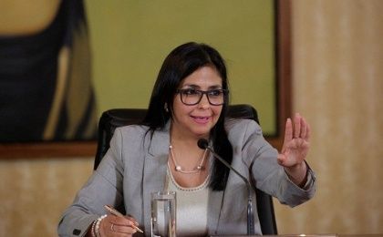 Venezuelan Foreign Minister Delcy Rodriguez slammed the OAS and what she calls an attempt to topple the government of Nicolas Maduro.