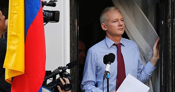 Assange has been holed up in the Ecuadorean embassy in the London for the past five years, fearing extradition to the U.S.