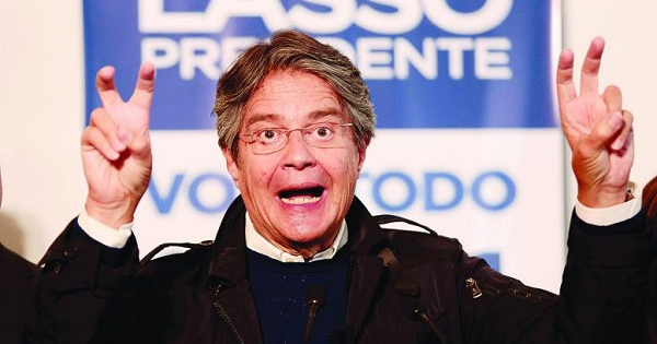 Ecuadorean presidential candidate Guillermo Lasso