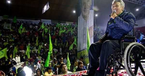 Ecuadorean President Lenin Moreno during a campaign event in Quito, Ecuador. March, 22, 2017
