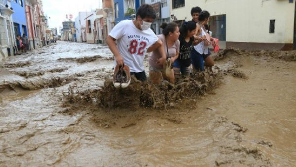 Roughly 6,000 kilometers of roadway have been damaged or destroyed in the Peru floods.