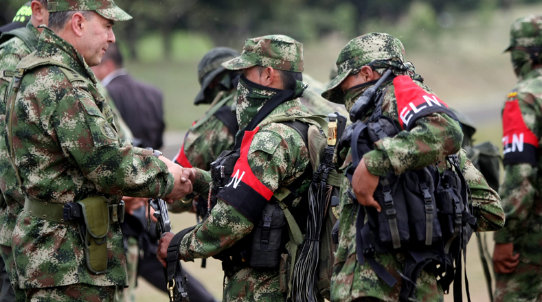 ELN fighters are the last active rebel group in Colombia as FARC disarms.