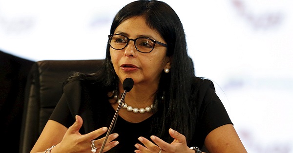 Foreign Minister of Venezuela Delcy Rodriguez.