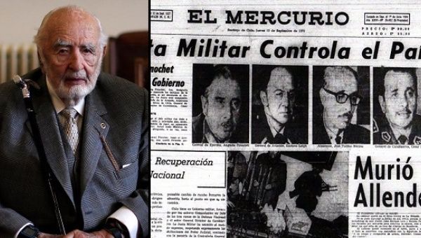 El Mercurio coverage often praised the military dictatorship of Augusto Pinochet and denied human rights abuses such as forced disappearances.