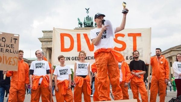 GDM demonstrators in Berlin, Germany 