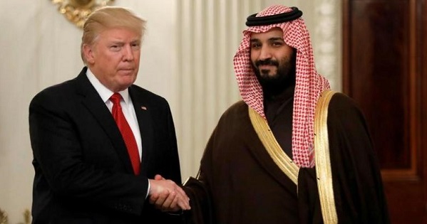 U.S. President Donald Trump and Saudi Deputy Crown Prince and Minister of Defense Mohammed bin Salman