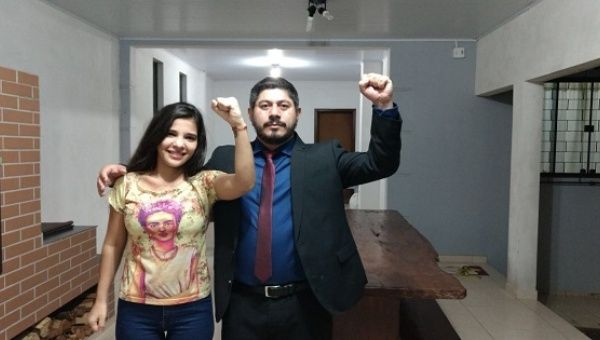 MST member Fabiana Braga and Attorney Fernando Prioste, May 17, 2017