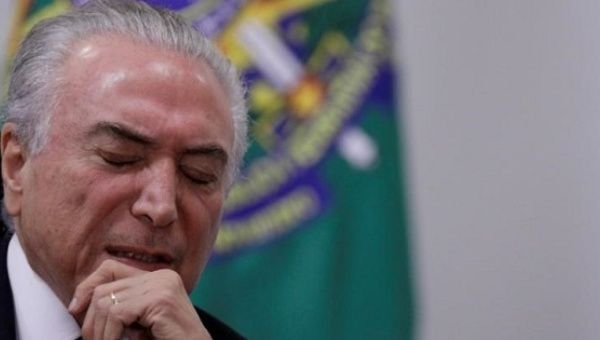 Unelected Brazilian President Michel Temer