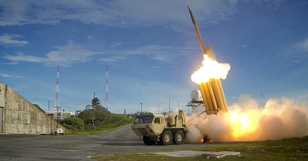 A Terminal High Altitude Area Defense (THAAD) interceptor is launched during a successful intercept test.