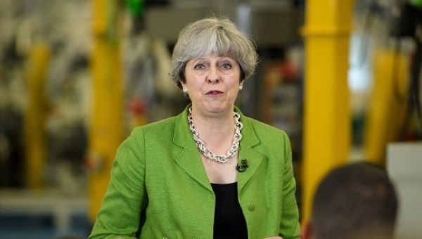 A new song calling Prime Minister Theresa May a 