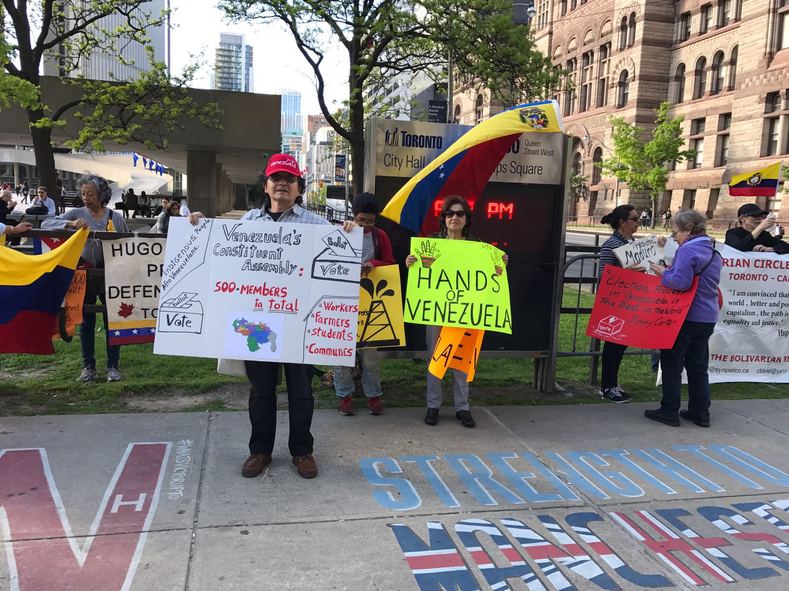 The Canadian solidarity rally with Venezuela follows similar shows of support from Cuba and Bolivia.
