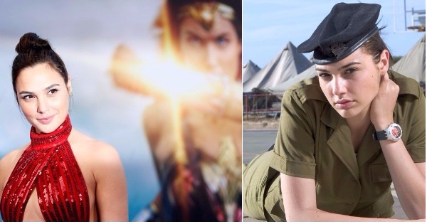 The actress served in the Israeli army for two years.