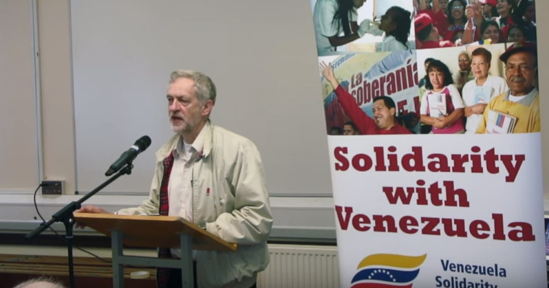 Jeremy Corbyn speaks in support of the Bolivarian Republic of Venezuela.