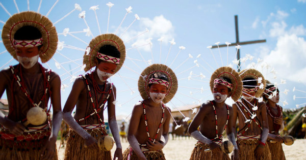 Indigenous children in Brazil