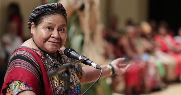 Menchu won the Nobel Peace Prize for her work in defense of Indigenous rights in Guatemala.