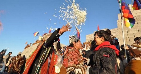 People at the Inti Raymi Festival in Cuzco, Peru