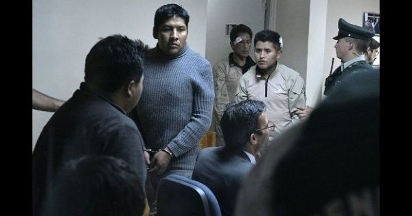 Three of the nine state officers detained in Chile since March 19.