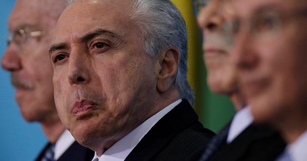 President Michel Temer faces corruption charges and a possible impeachment.