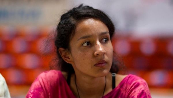Berta Isabel Zuniga, daughter of the murdered Honduran environmentalist, Tegucigalpa, Honduras, April 13, 2016