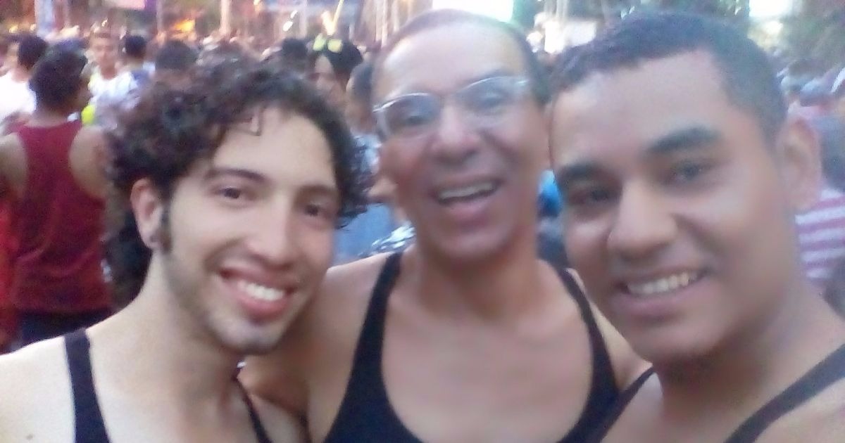 La Trieja - Victor Hugo Prada, Manuel Bermudez and Alejandro Rodriguez at Pride celebrations in Colombia