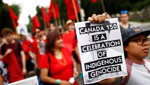 Indigenous-led protests rocked Canada Day this year, resisting colonization and indigenous genocide.