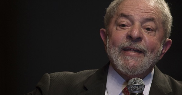Former president of Brazil Luiz Inacio Lula da Silva during an event with the Worker's Party in Brasilia
