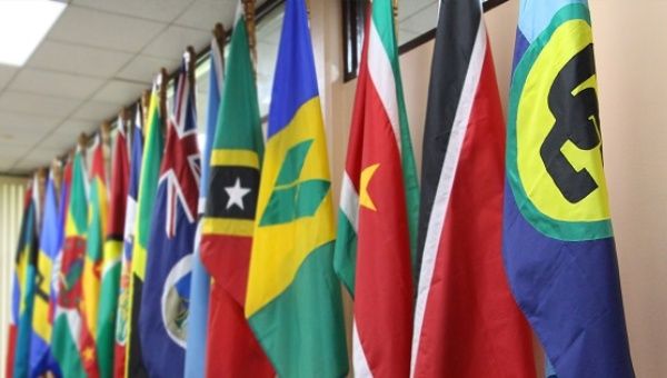 Caribbean Community flags.
